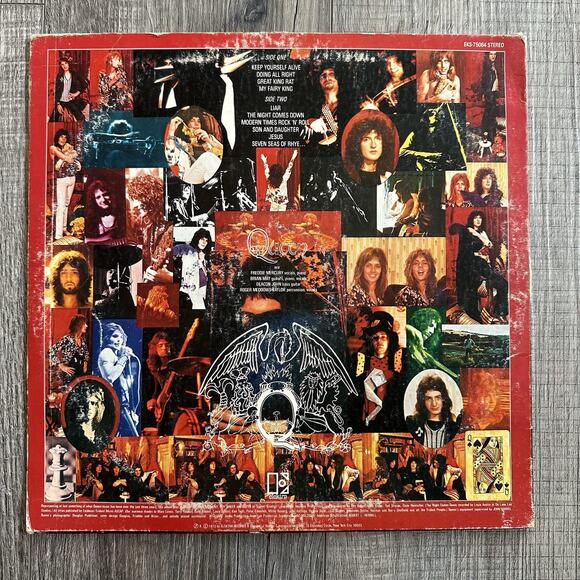 Queen Self-Titled Record 33 RPM LP EKS-75064 Elektra Records 1973 Vinyl - Picture 2 of 4